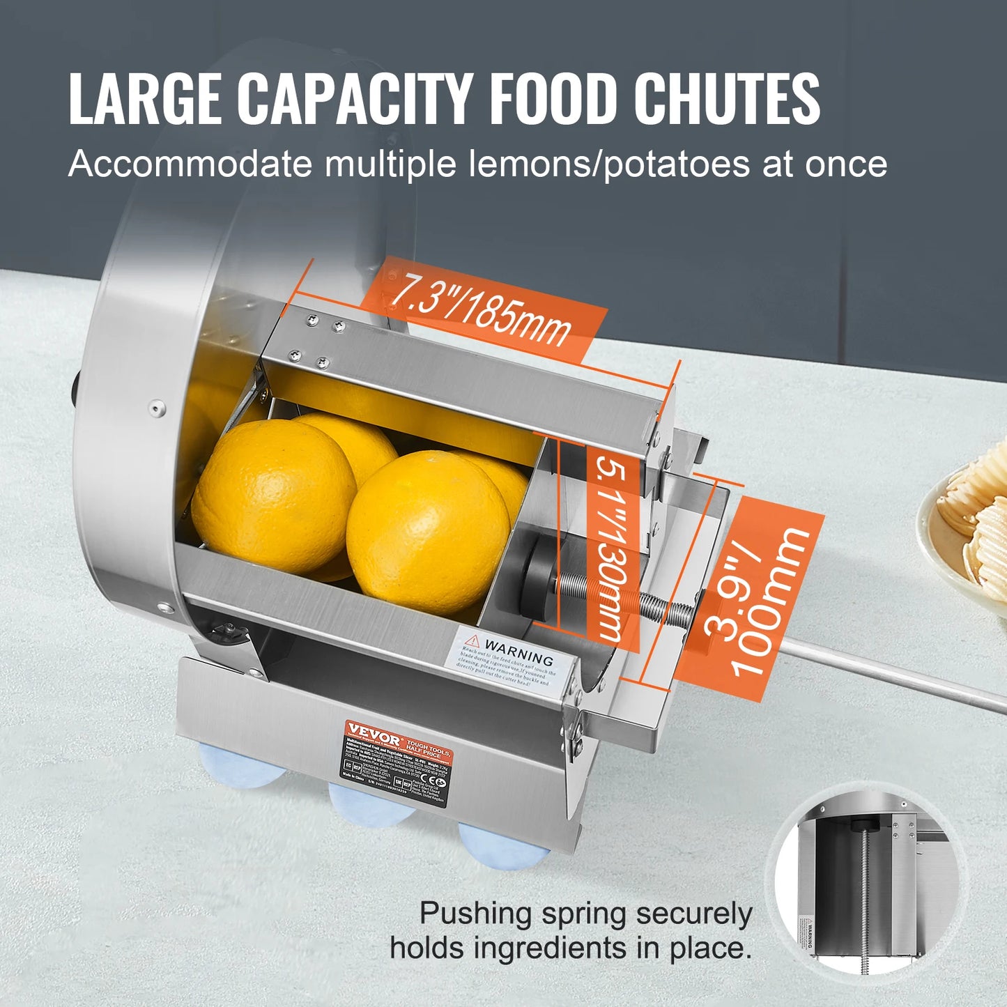 VEVOR Manual Vegetable Fruit Slicer For Commercial Use