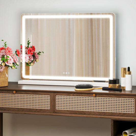 JHK LED Vanity Mirror With Dimmable Lights Memory Function