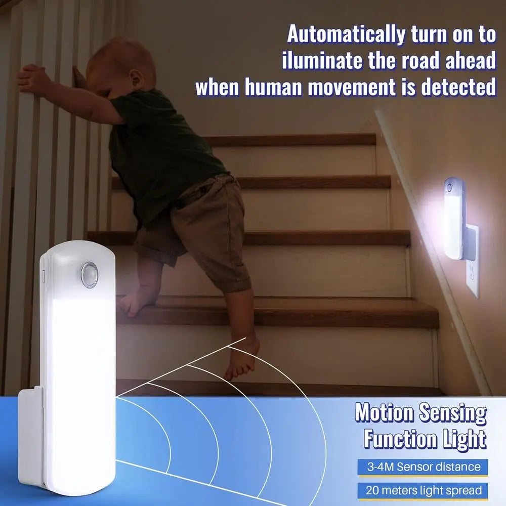3 Pack LED Power Failure Lights With Motion Detection