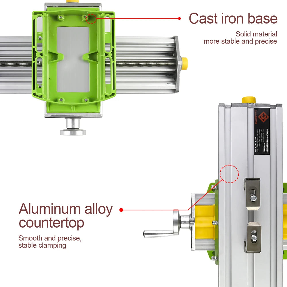 Allsome BG6330 Cross Slide Table Worktable for Milling and Drilling