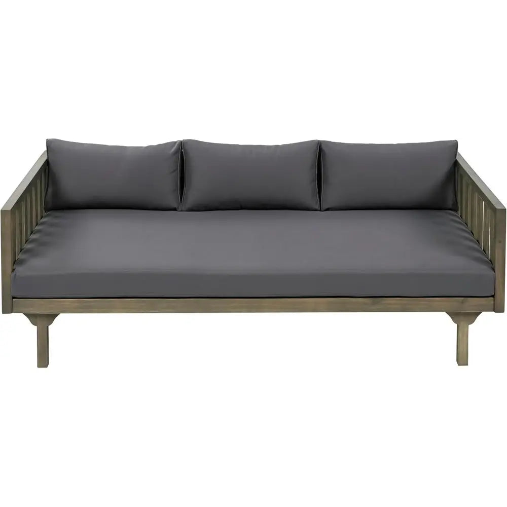 Acacia Wood Daybed With Water Resistant Removable Cushions