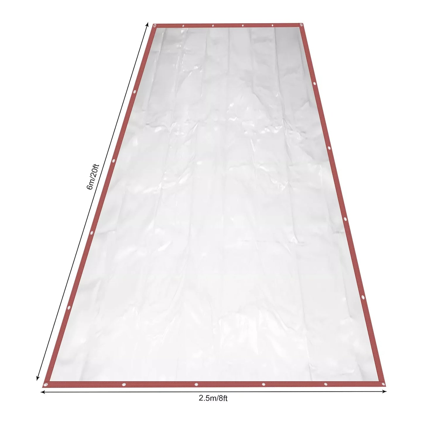 Commercial Waterproof Vinyl Clear Awning Roll Up Patio Enclosure