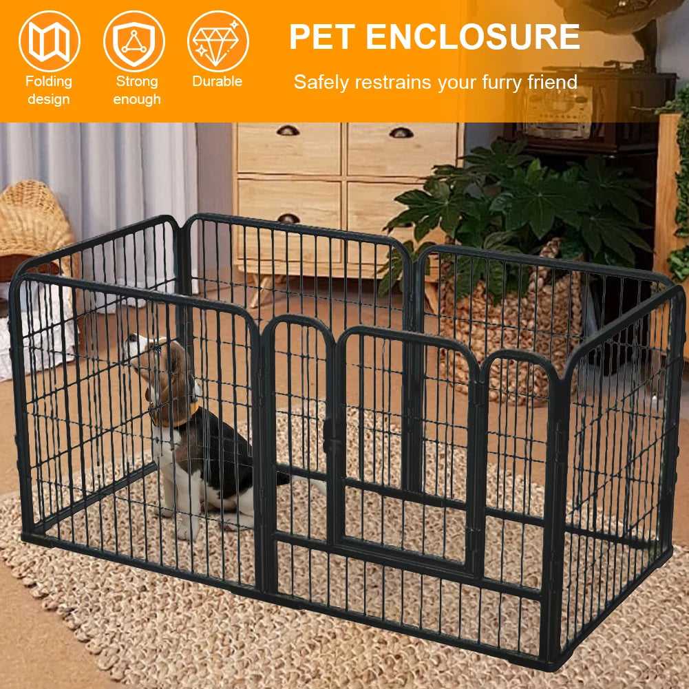 APWIKOGER Heavy Duty Pet Playpen Six Panel Portable Fence