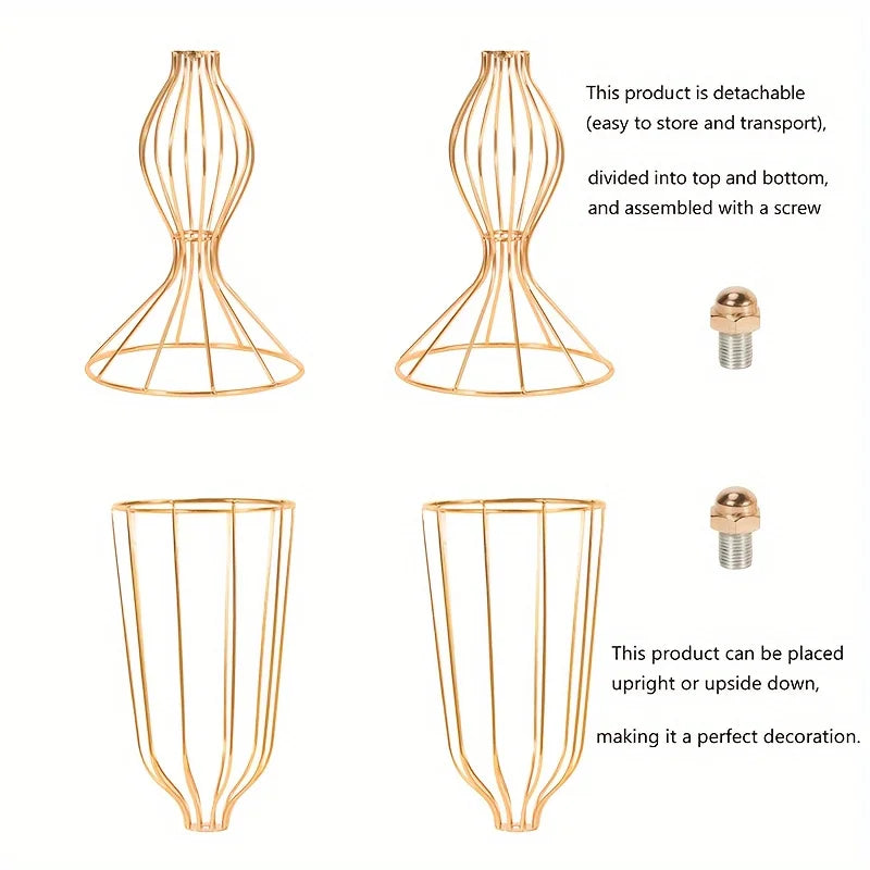 Modern Metal High Vases For Wedding Centerpieces And Home Decor