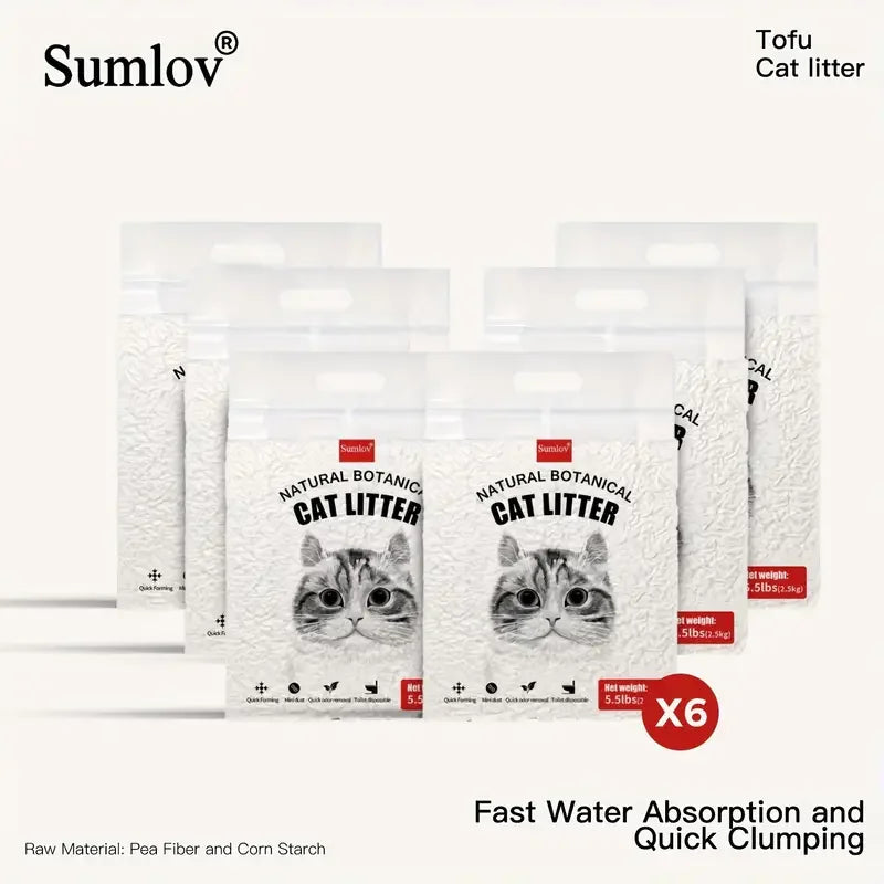 Tofu Cat Litter Dust Free Flushable Quick Clumping Odor Control