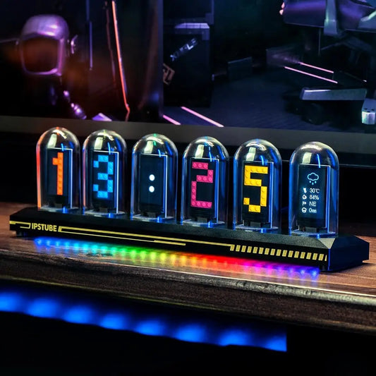 Aiopp Night Light Nixie Tube Clock Kit With App Calibration