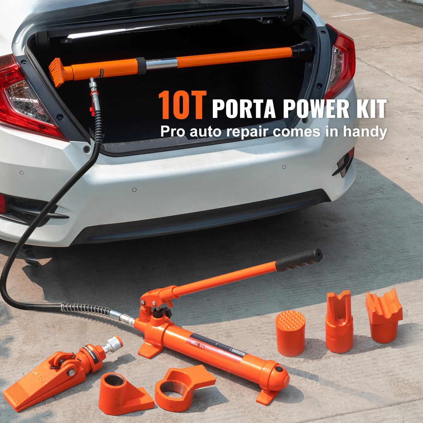 SucceBuy Porta Power Kit 10/12 Ton Hydraulic Jack Set