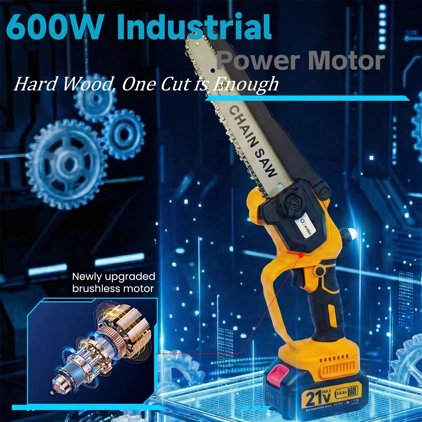 Cordless 2-In-1 Pole Saw With Extension Pole