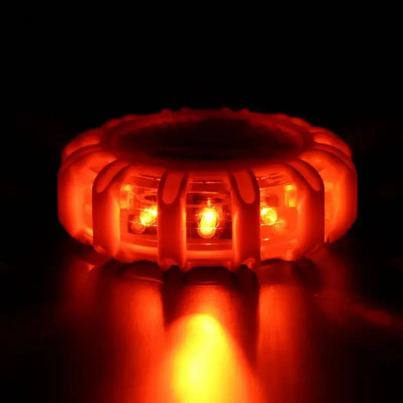 9-Mode 12 LED Roadway Warning Light Magnetic Base Beacon