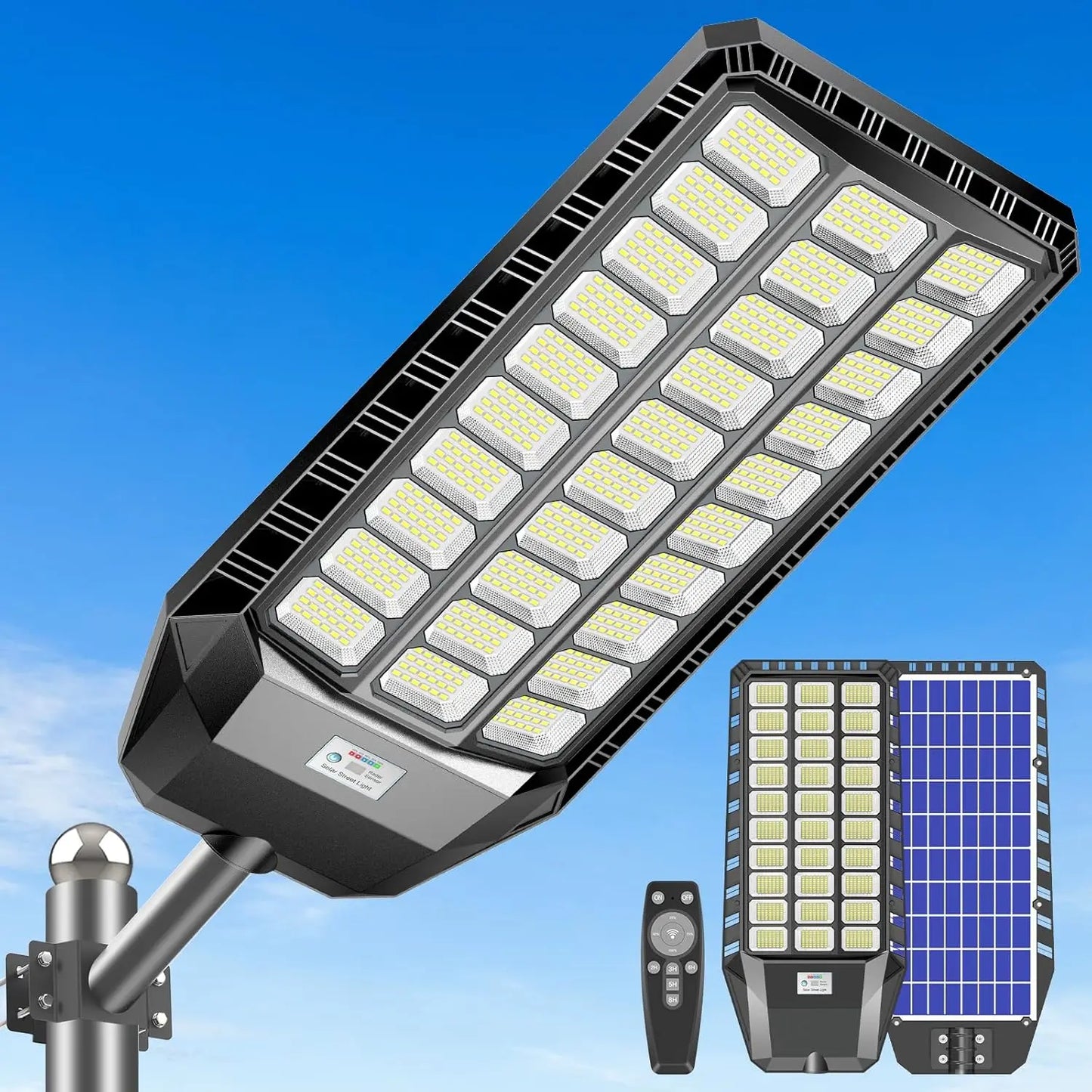Outdoor Solar Street Light Dusk To Dawn LED Motion Sensor