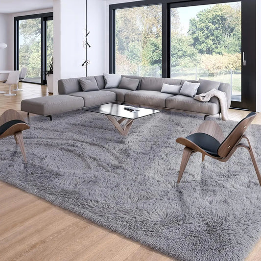 Soft Modern Shag Rug For Living Room Non-Slip Plush Carpet