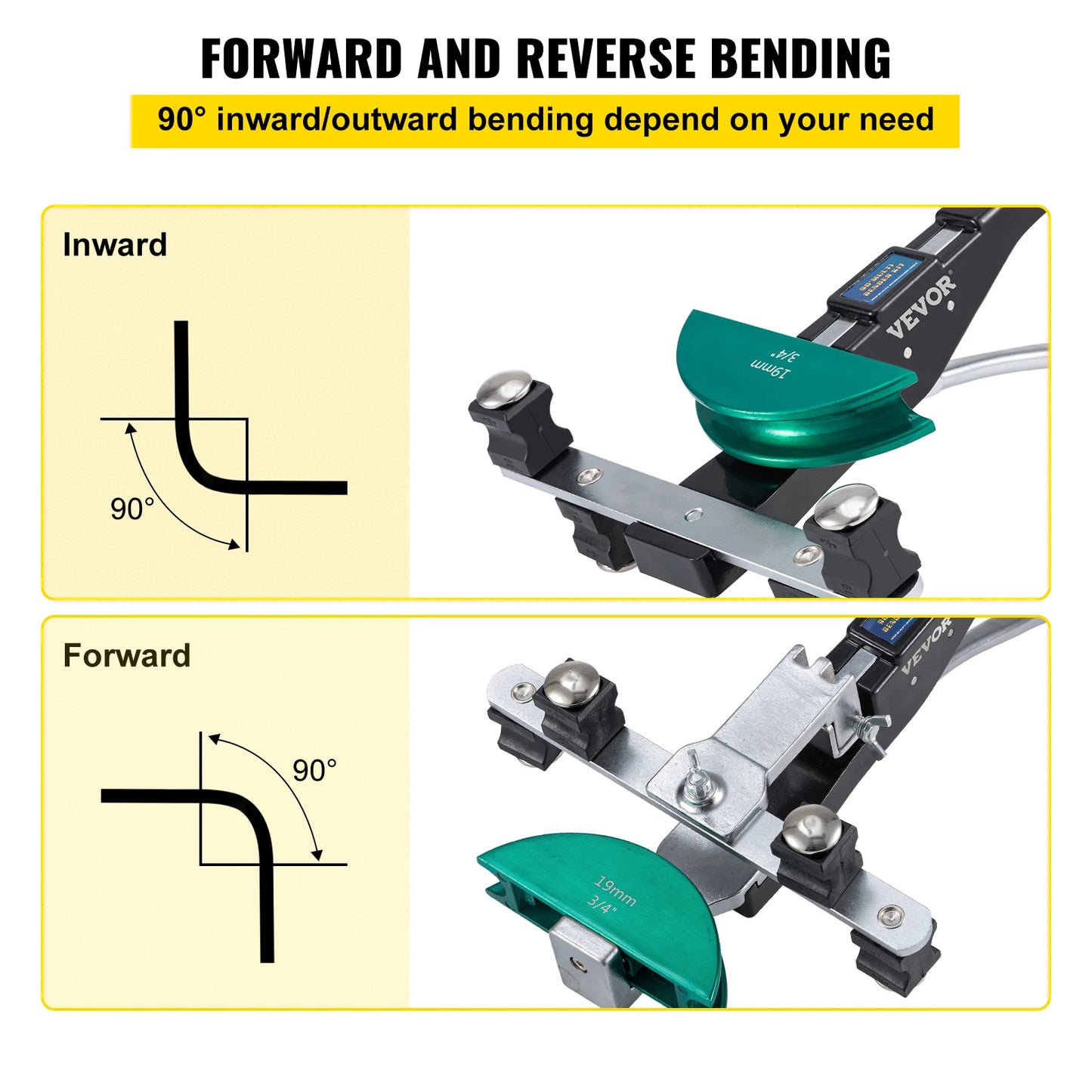 Succebuy Manual Copper Ratcheting Pipe Bender Kit With 7 Dies