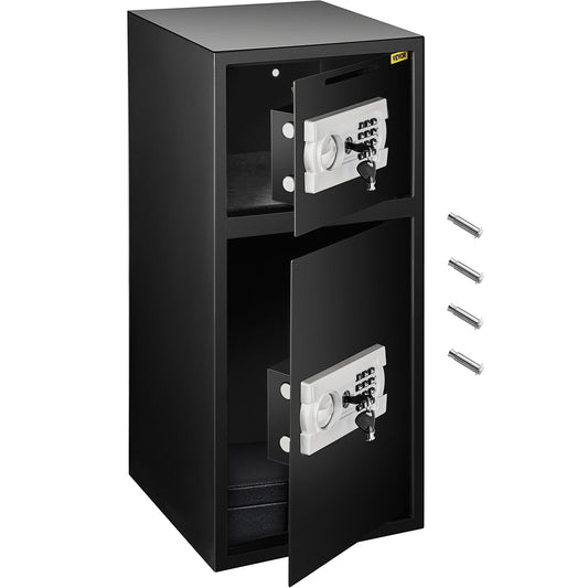 SucceBuy Double Door Safe Deposit Box Electronic Lock