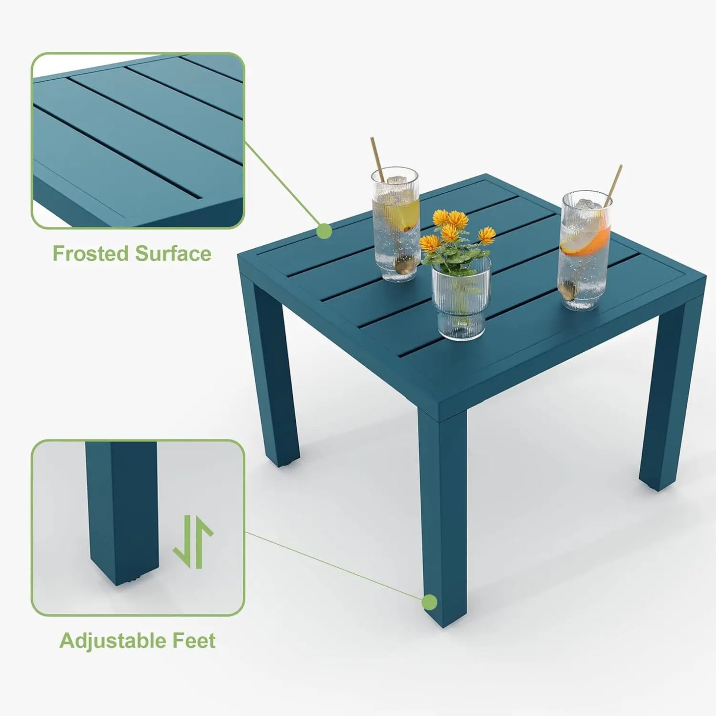 TWISTER.CK Patio Bistro Set Outdoor Table and Chairs