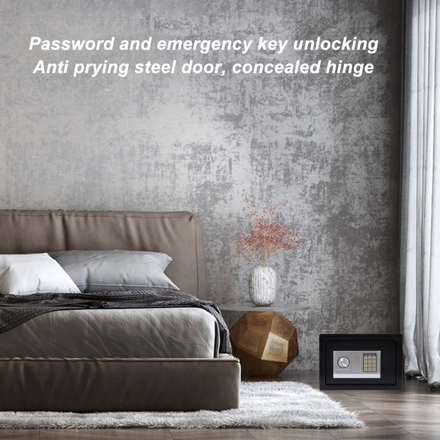 Digital Safe Box With Password Lock Electronic Home Security Cabinet