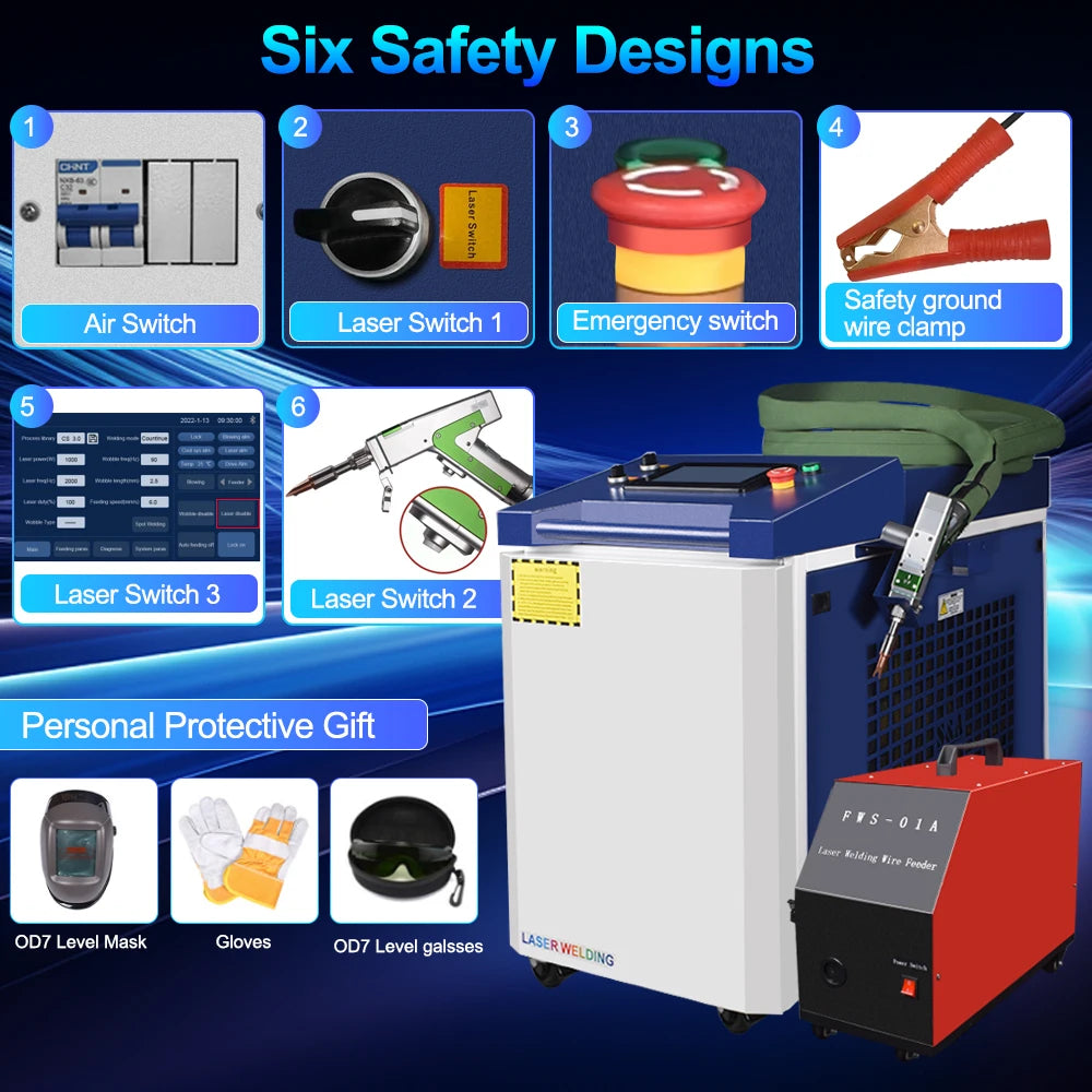 ACHI Raycus 3000W 4in1 Handheld Fiber Laser Welding Machine