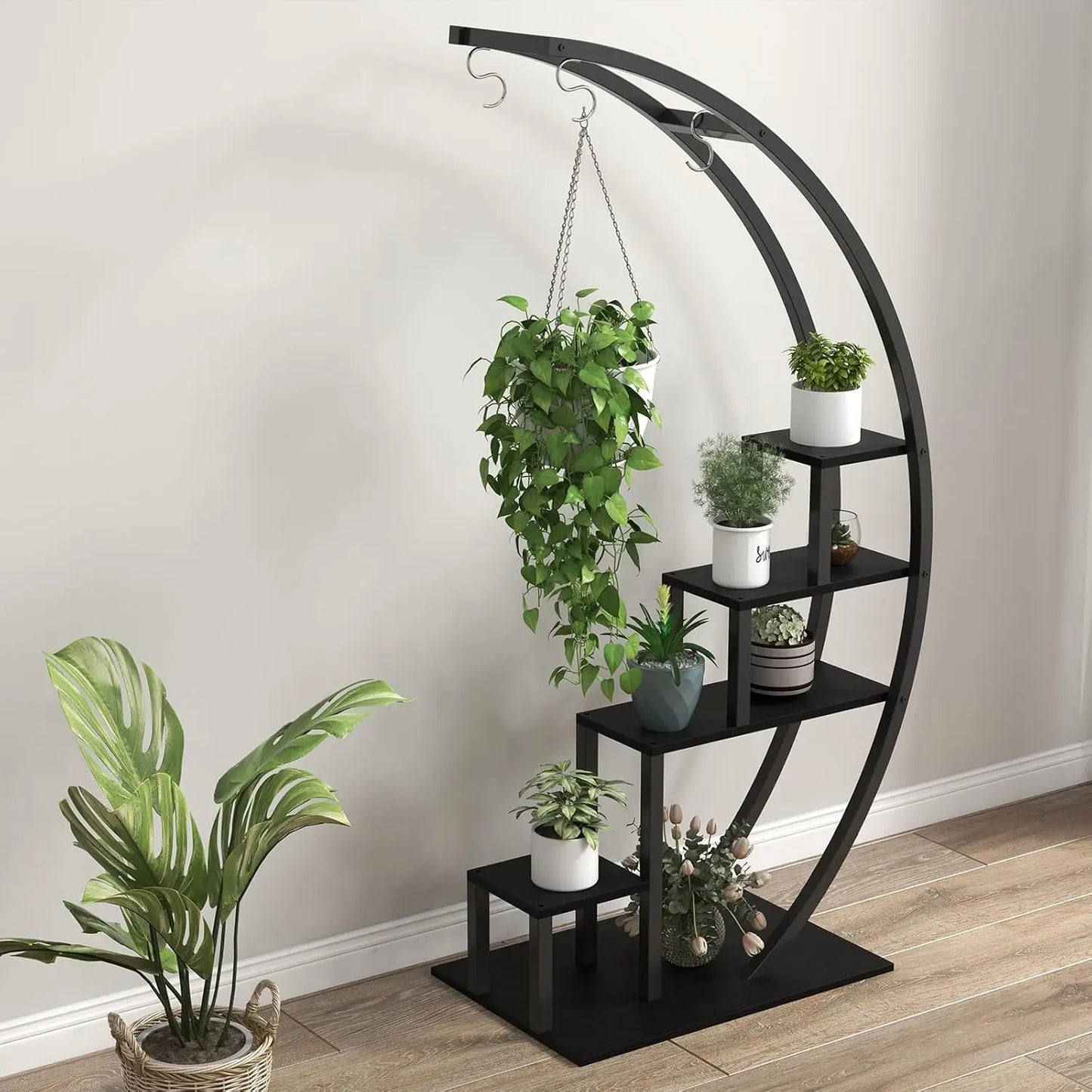 TWISTER.CK 5-Tier Flower Plant Stand Indoor Metal Rack