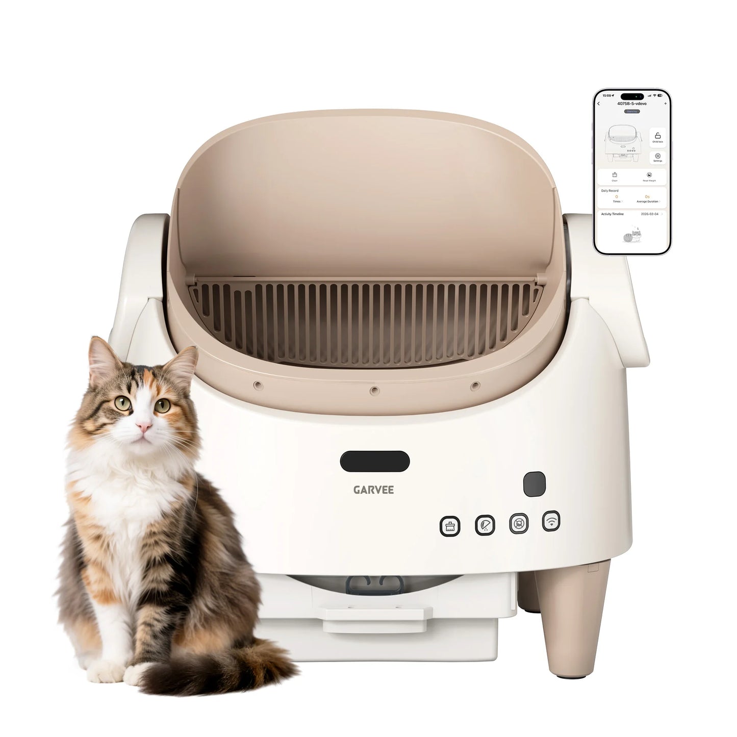 HiMISS Self-Cleaning Smart Litter Box App Controlled Odor-Free
