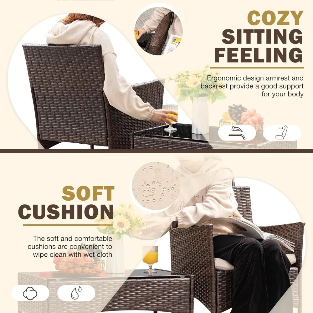 Outdoor Patio Furniture Sets Rattan Chair Wicker Set