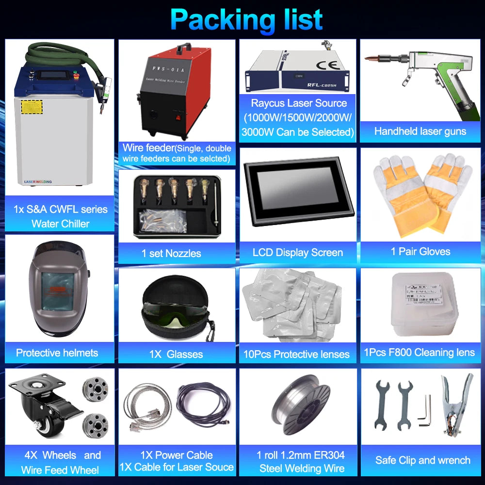 ACHI Raycus 3000W 4in1 Handheld Fiber Laser Welding Machine