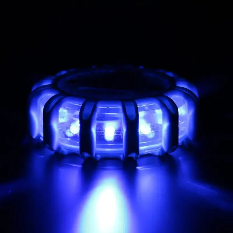 9-Mode 12 LED Roadway Warning Light Magnetic Base Beacon