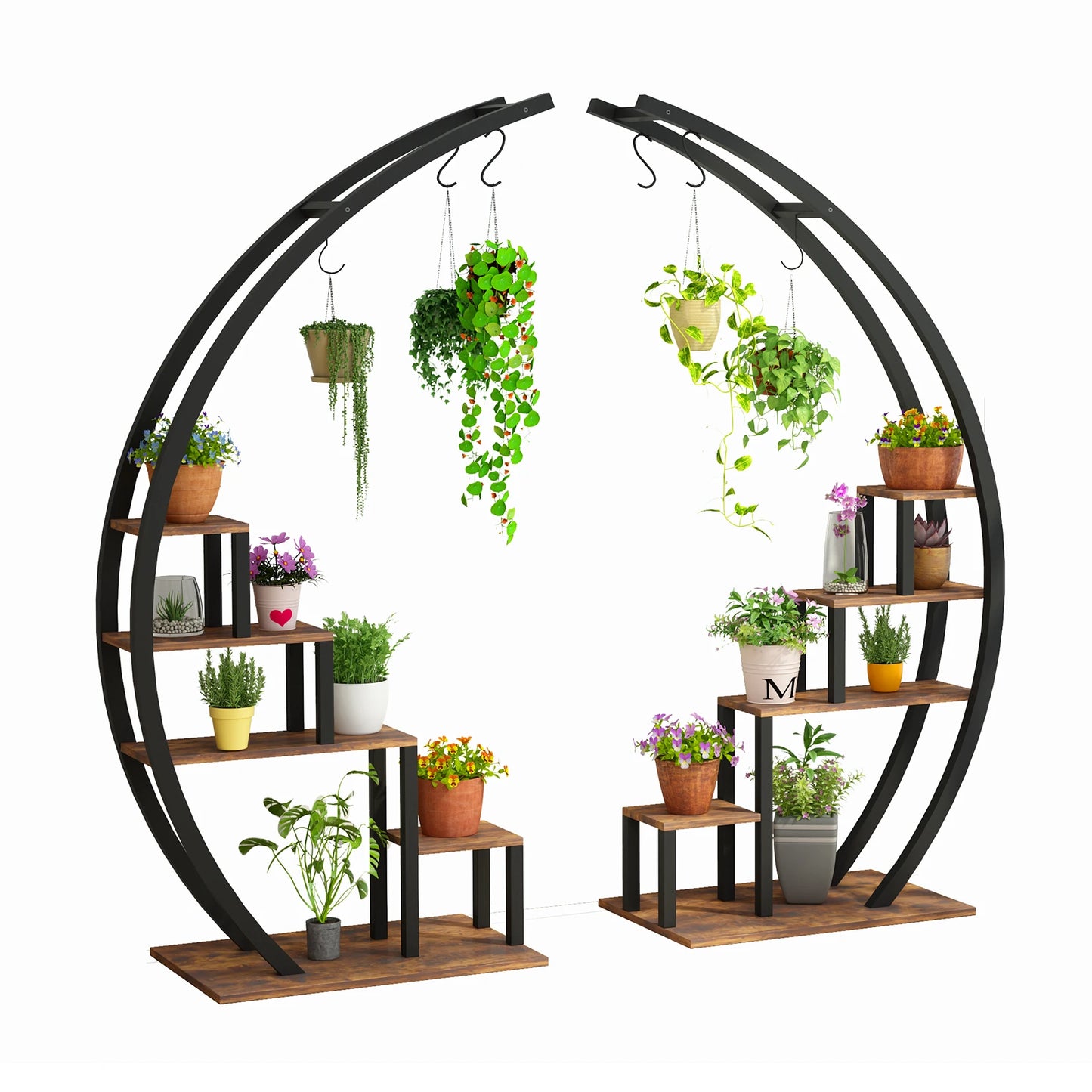 TWISTER.CK 5-Tier Flower Plant Stand Indoor Metal Rack
