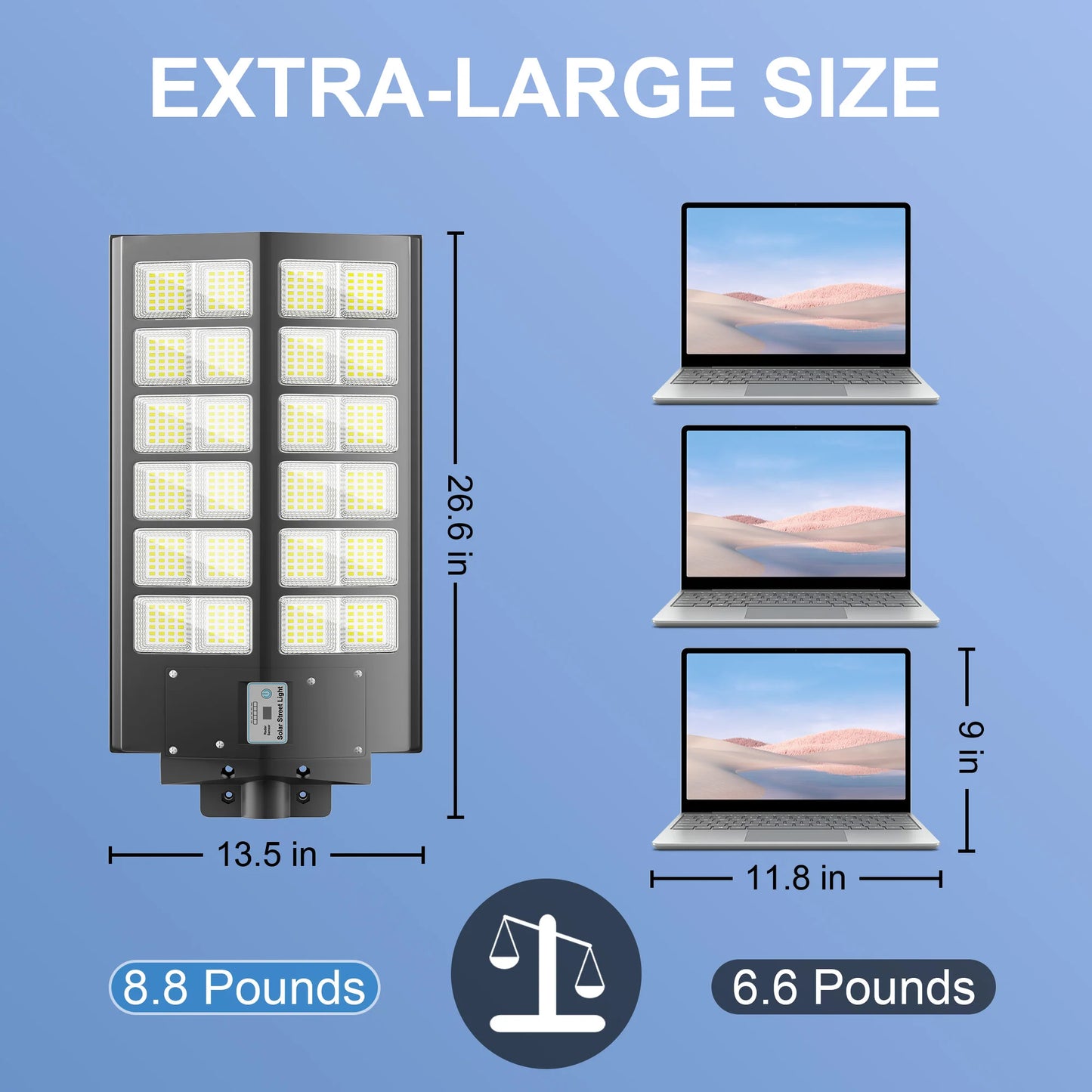 6000W Waterproof Solar Street Lights With Motion Sensor IP65