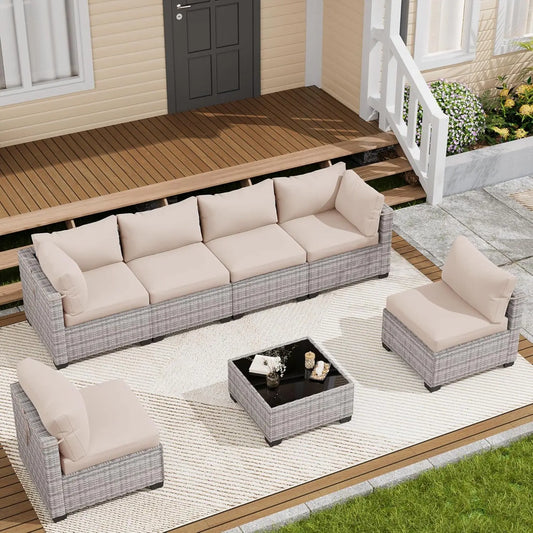 Outdoor Patio Furniture Set Wicker Rattan For Garden Porch