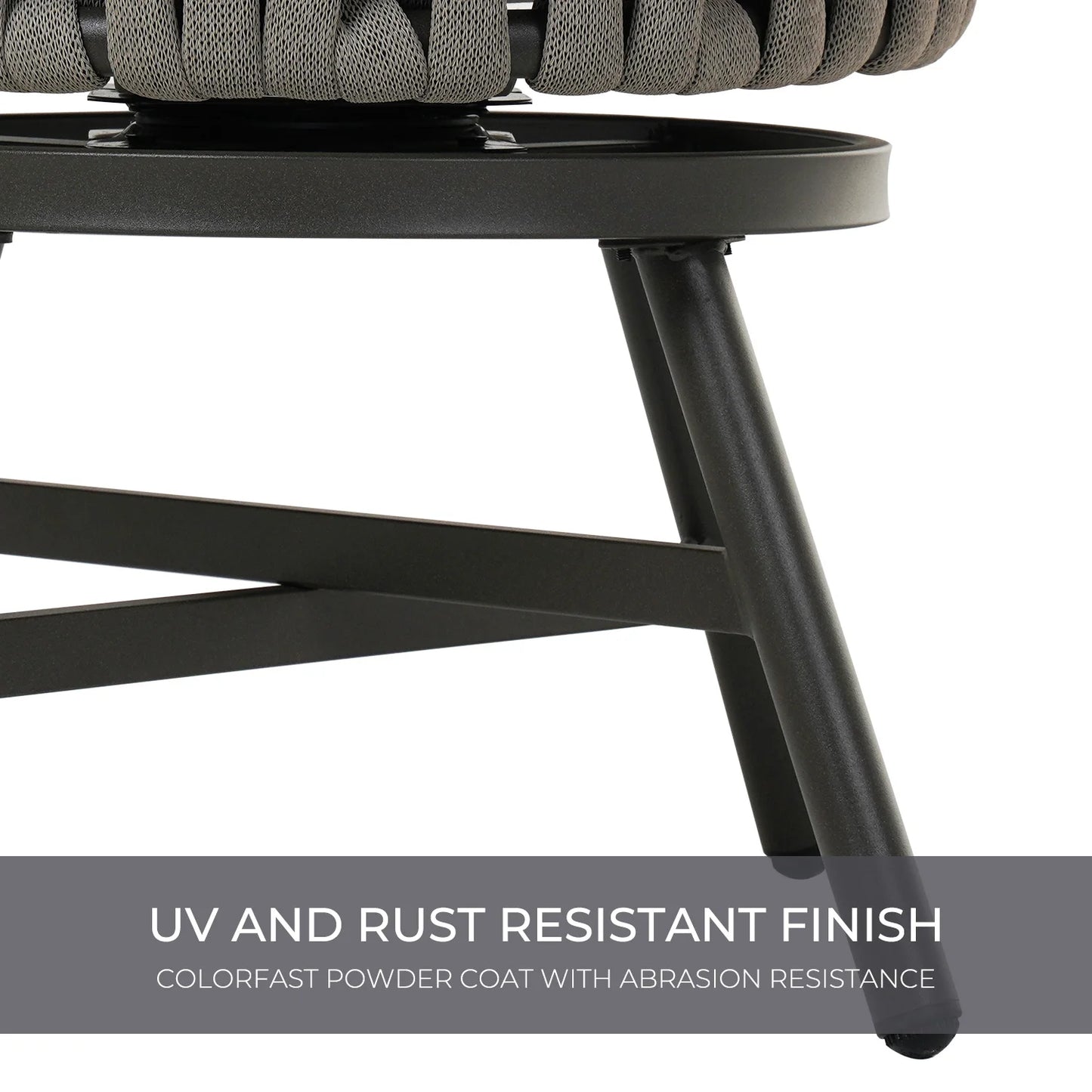 Grand Patio Outdoor Dining Set For 6 With Wicker Chairs