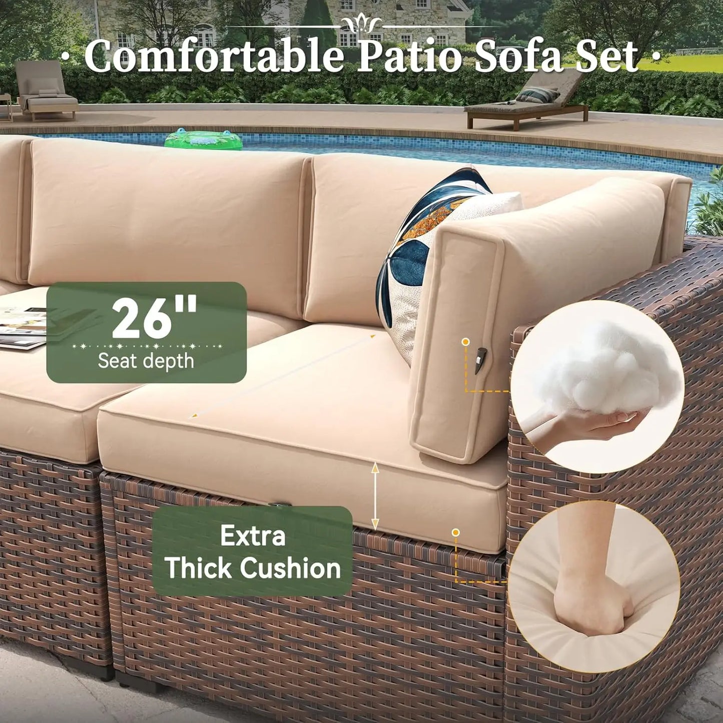 Patio Furniture Set With Fire Pit Table And Coffee Table