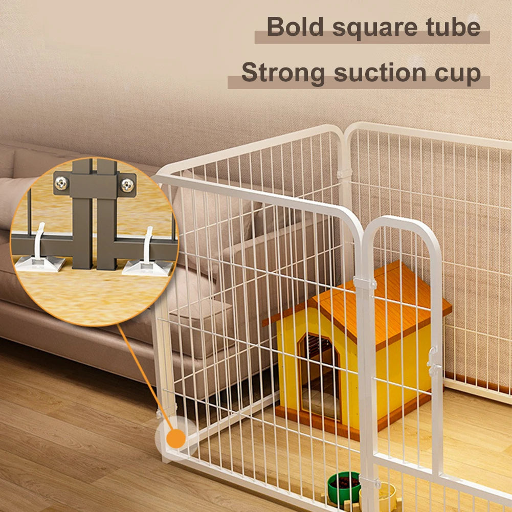 APWIKOGER Heavy Duty Pet Playpen Six Panel Portable Fence