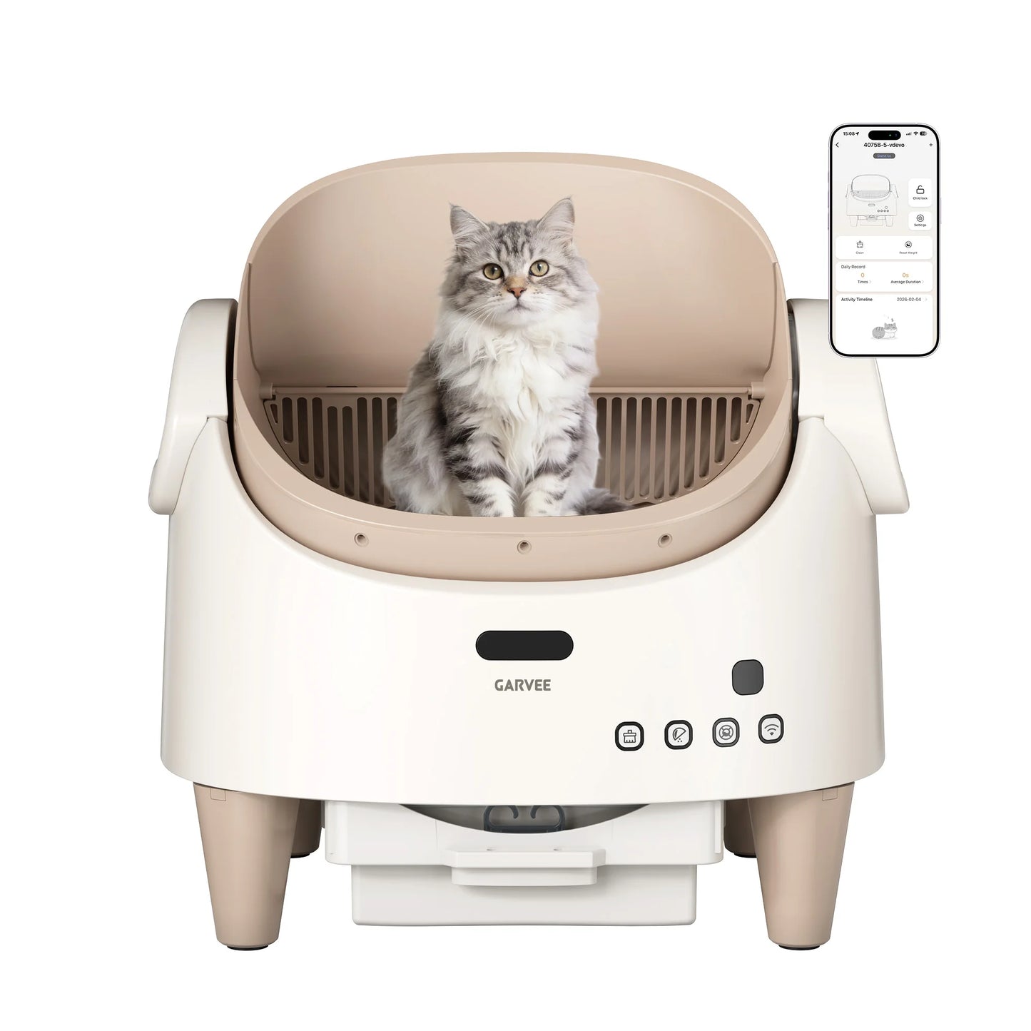 HiMISS Self-Cleaning Smart Litter Box App Controlled Odor-Free