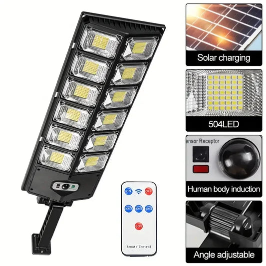 250W Solar Outdoor Flood Lights With Motion Sensor Remote