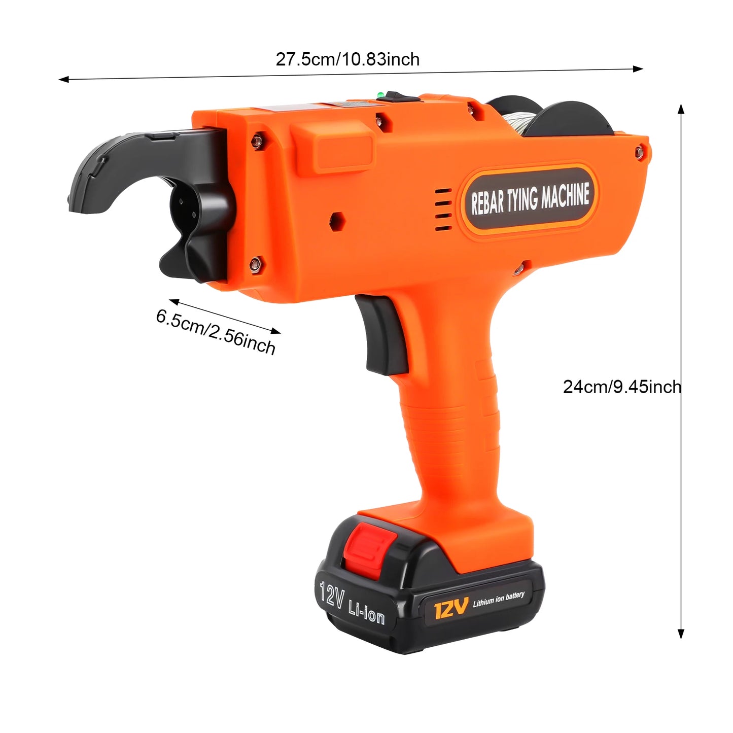 Automatic Handheld Rebar Tying Tool 12V Battery Powered for Construction