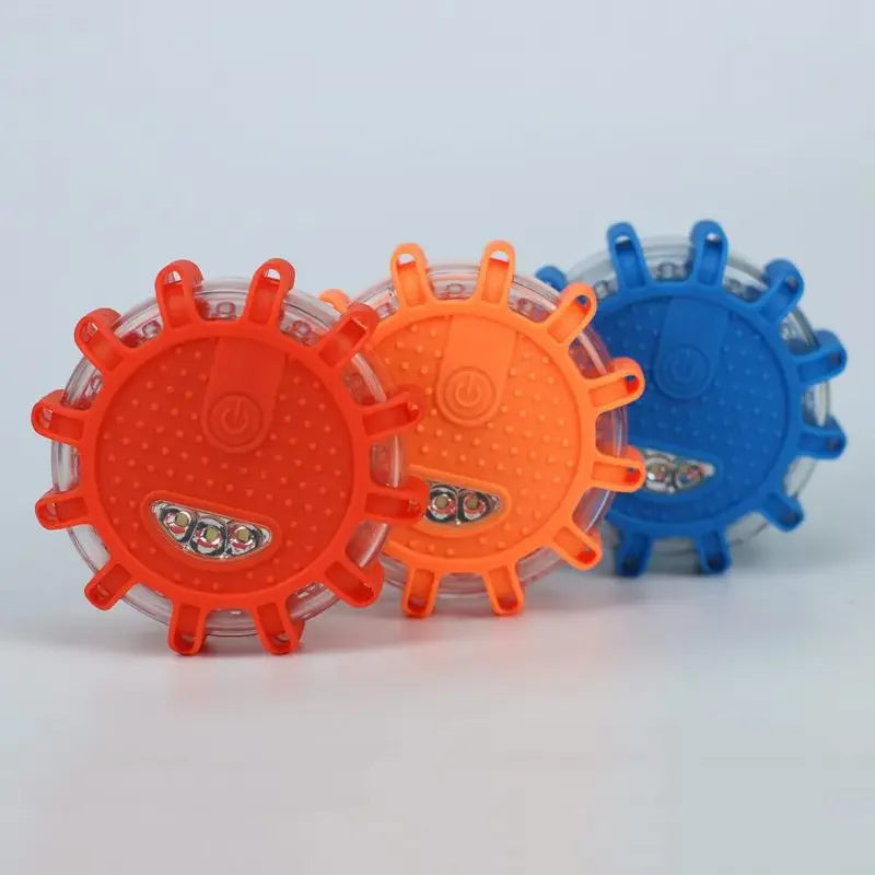 9-Mode 12 LED Roadway Warning Light Magnetic Base Beacon
