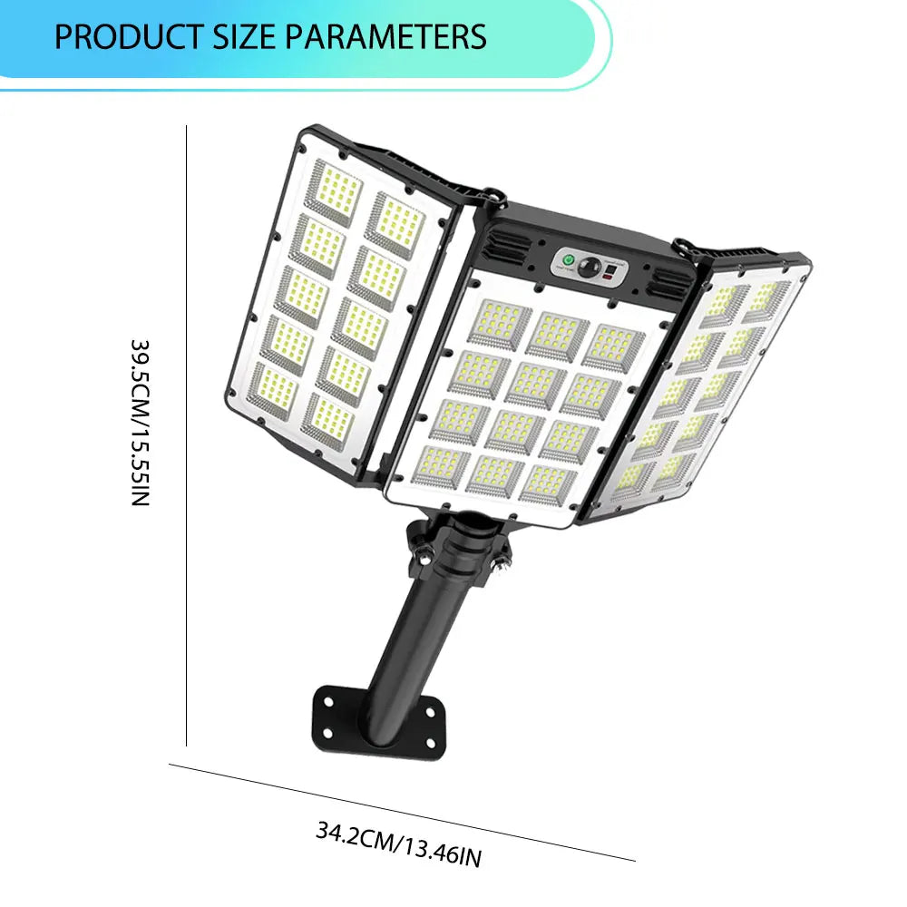 Solar Powered LED Flood Lights Outdoor 800LED Motion Sensor IP66